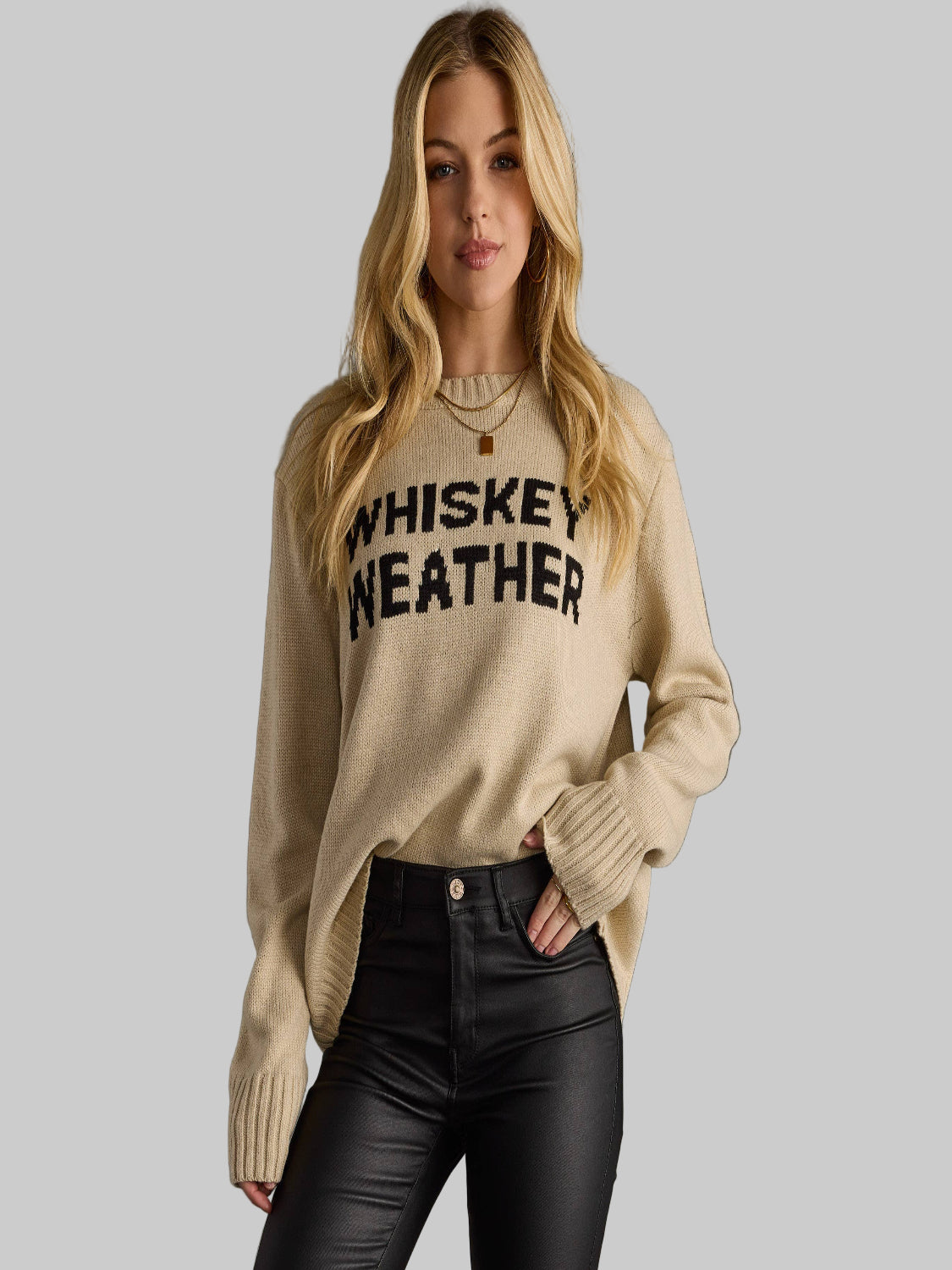 Lt. Tan Whiskey Weather Sweater