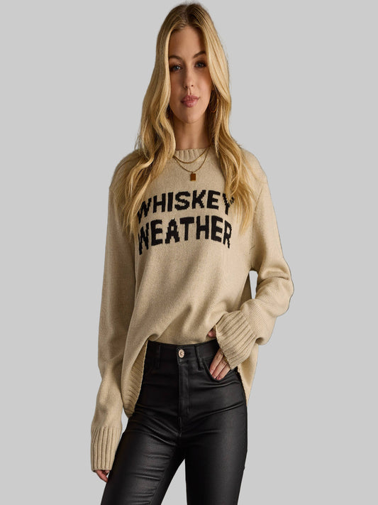 Lt. Tan Whiskey Weather Sweater