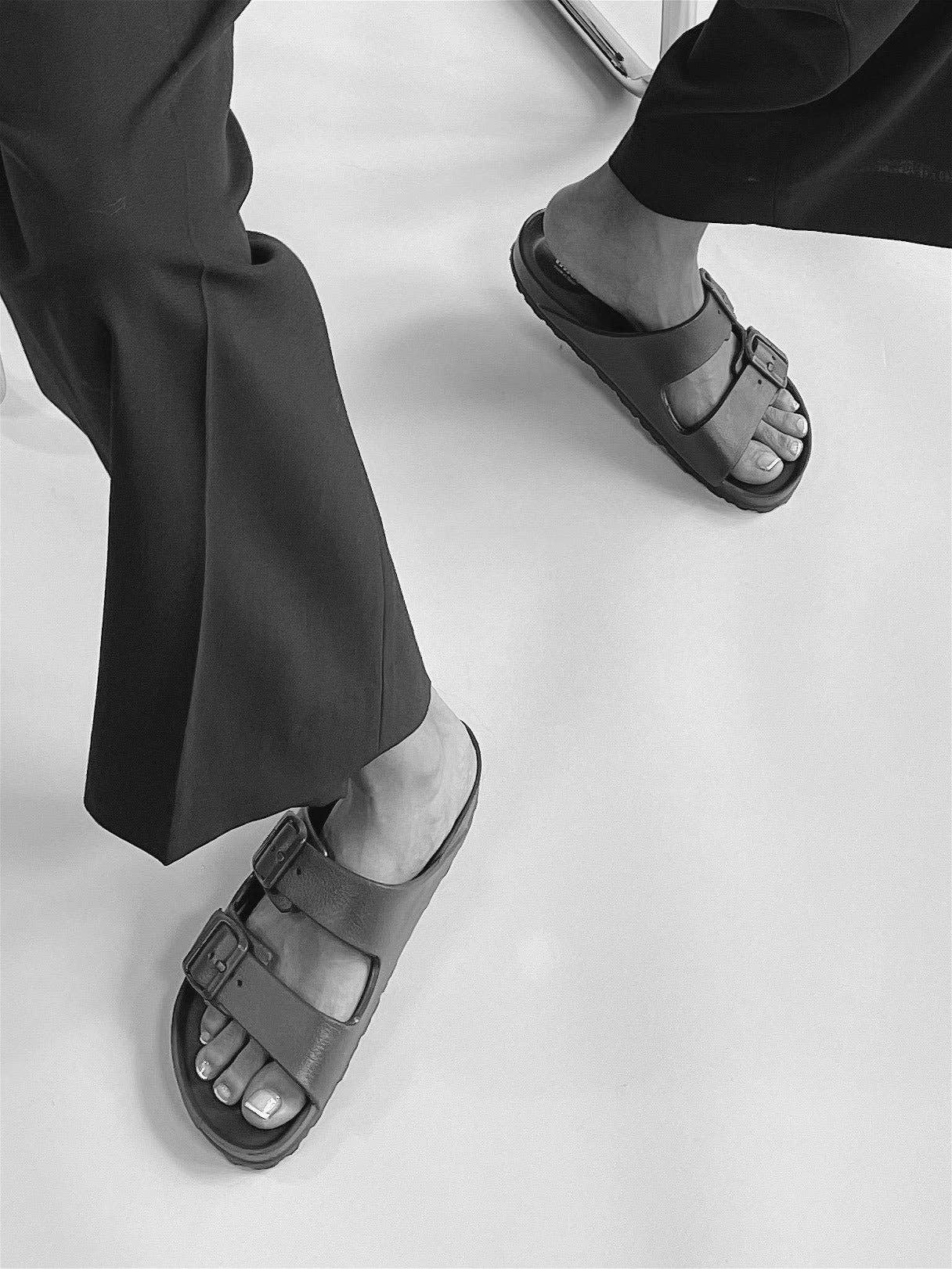 Thies 1856 ® Ecofoam Vegan Sandals - Black