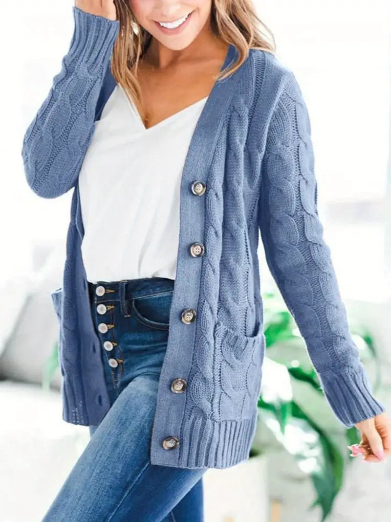 Women's Cable Cardigan Sweater