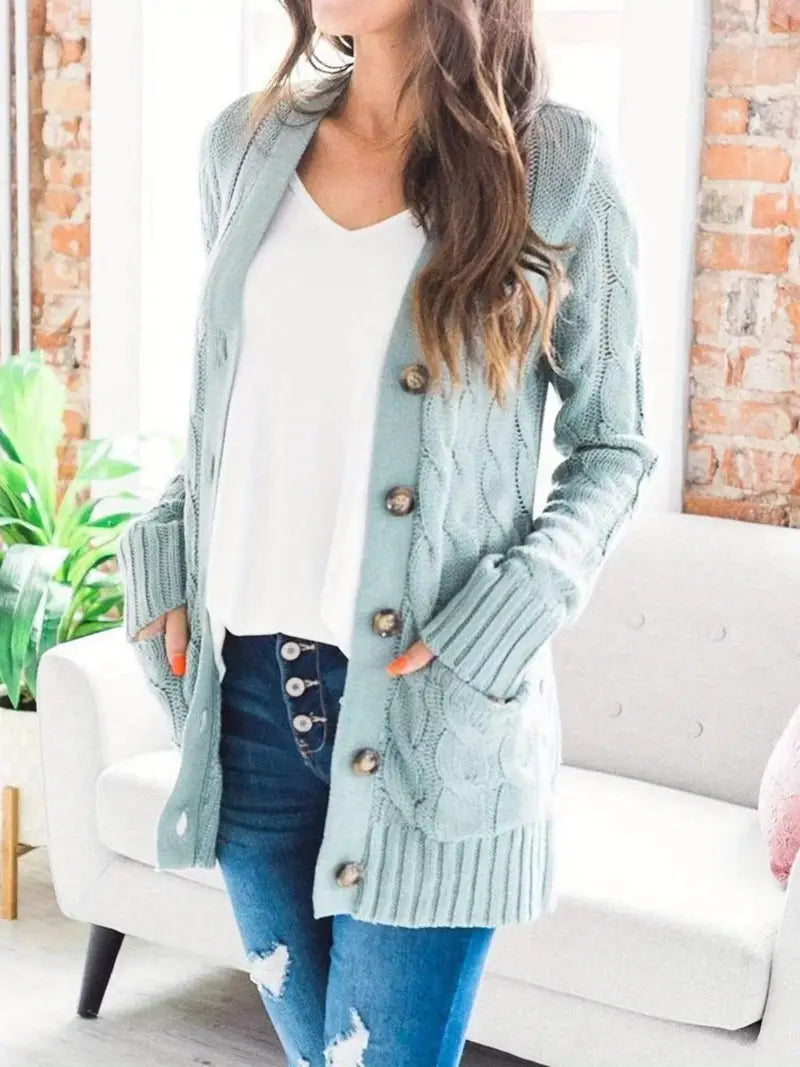 Women's Cable Cardigan Sweater