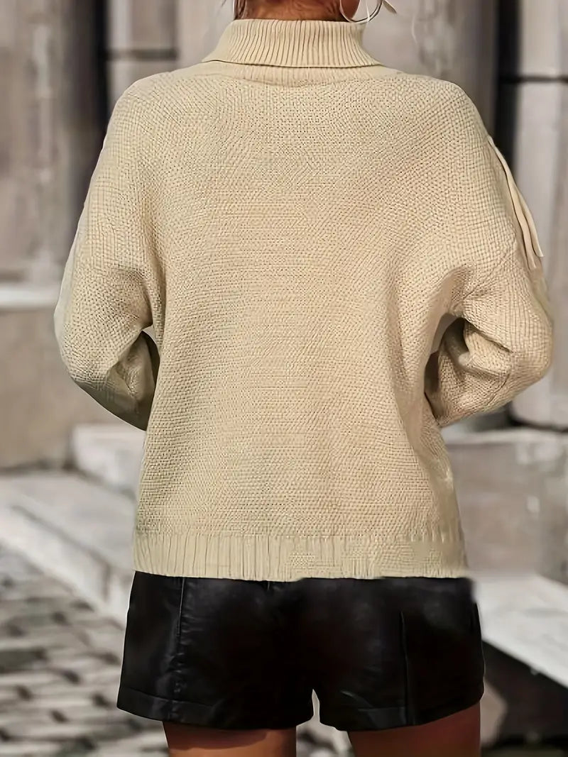 Cozy Women's Loose Fit Tassel Sweater for Effortless Autumn Layerin